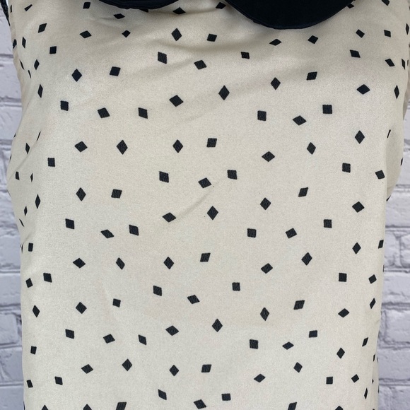 Cynthia Rowley Sleeveless Blouse Geometric Cottage Core Granny Core Small EUC - Picture 3 of 7